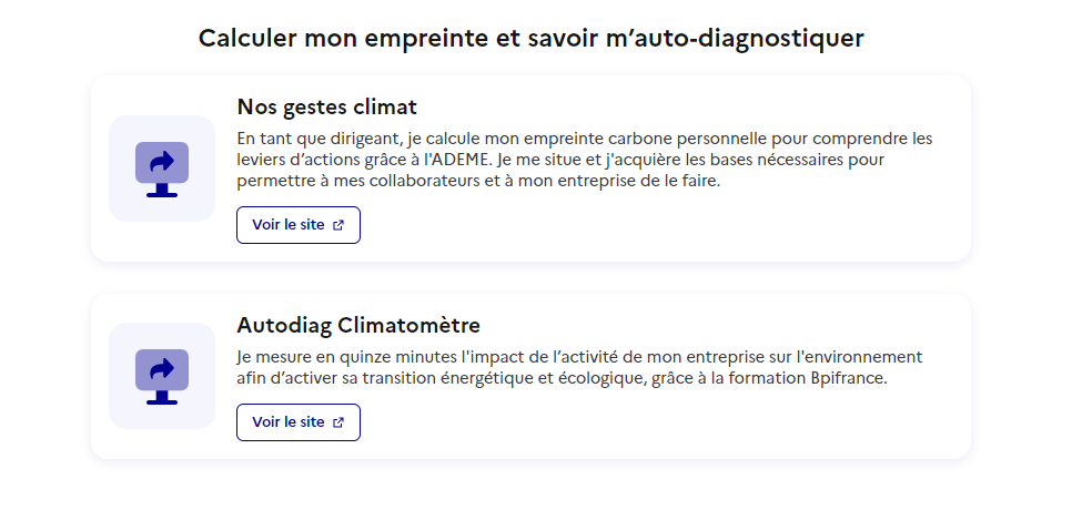 autodinagnostic sur le site les entreprises s'engagent