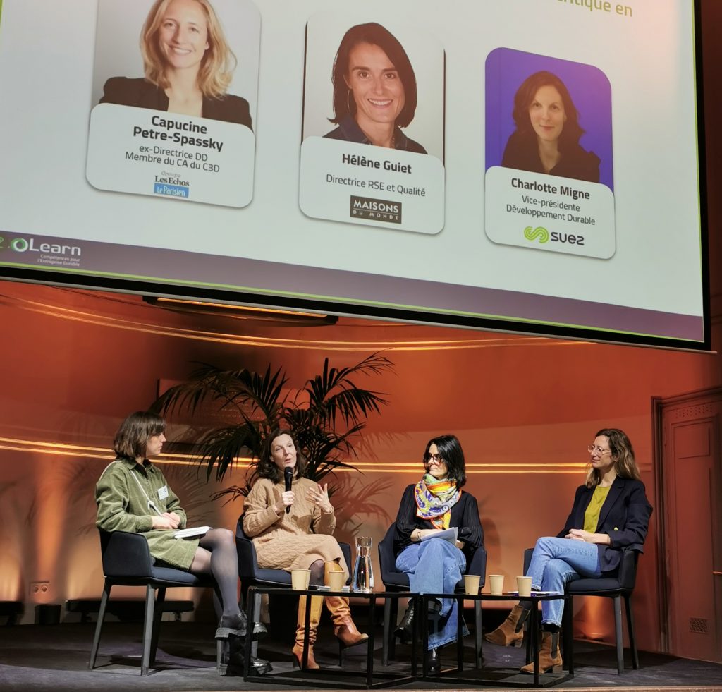 première table ronde ecolearn sur le métier responsable DD RSE