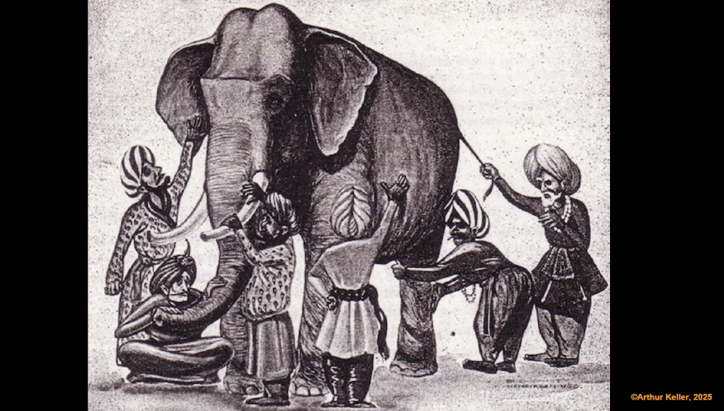 anecdote des aveugles et de l'éléphant
