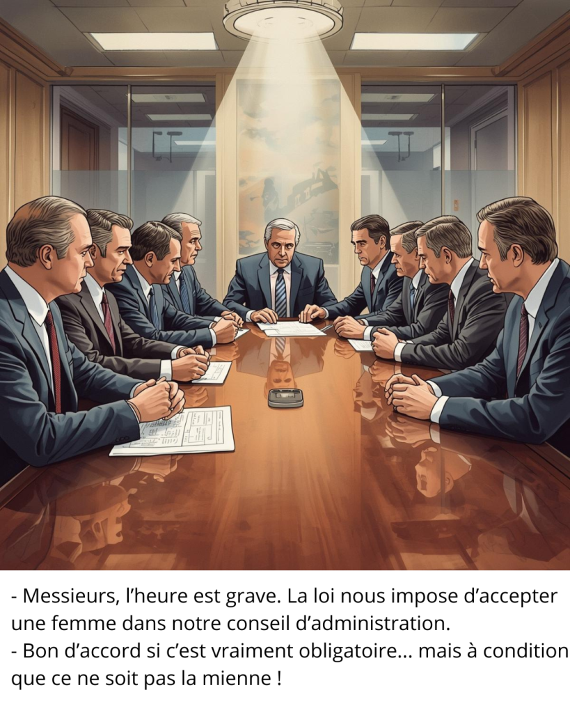 humour sur la composition des conseils d'administration